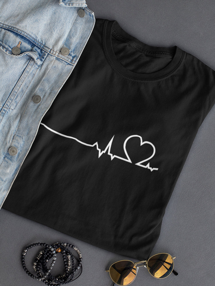 Heart Beat With Heart Shape Women's T-Shirt