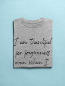 I Am Thankful For Forgiveness Women's T-Shirt