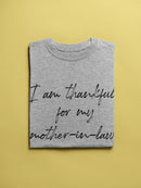 Thankful For Mother-in-law Women's T-Shirt