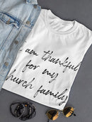 Thankful For Church Family  Women's T-Shirt
