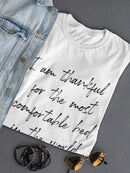 Thankful For My Comfortable Bed Women's T-Shirt