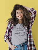 Thankful For My Comfortable Bed Women's T-Shirt