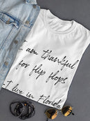 Thankful For Flip Flops Florida Women's T-Shirt