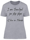 Thankful For Flip Flops Florida Women's T-Shirt
