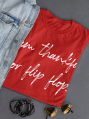 Thankful For Florida Flip Flops Women's T-Shirt