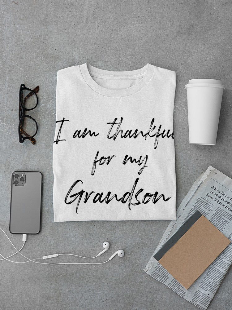 I Am Thankful For Grandson  Men's T-Shirt