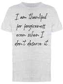 Thankful For Forgiveness Men's T-Shirt