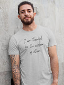 Thankful For Wisdom Of Others Men's T-Shirt