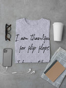 Thankful For Flip Flops Men's T-Shirt