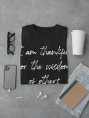 Im Thankful For Wisdom Of Others Men's T-Shirt
