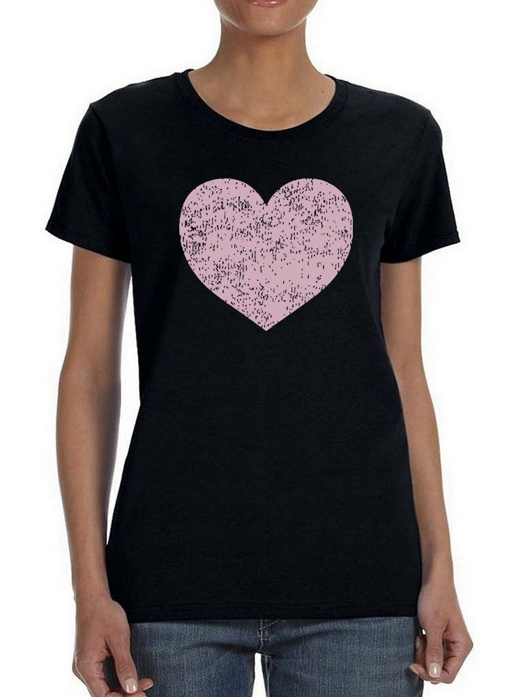 Grunge Style Heart In Pink Women's T-Shirt