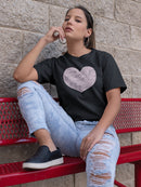 Grunge Style Heart In Pink Women's T-Shirt