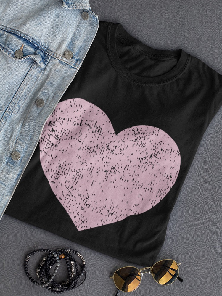 Grunge Style Heart In Pink Women's T-Shirt