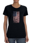 Grunge Style U.s.a. Flag Women's T-Shirt