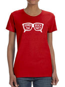 Summer Time, Beach Party Glasses Women's T-Shirt