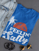 Feeling Salty Sunset Palm Design Women's T-Shirt