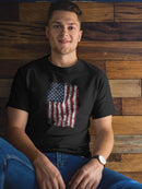 Grunge Us Flag Men's T-shirt
