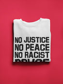 Blm No Racist Police Men's Sweatshirt