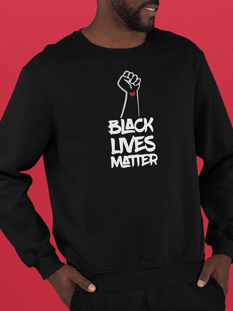 Black Lives Matter Fist Men's Sweatshirt