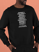 Say Their Names, Blm Movement Men's Sweatshirt