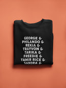 Say Their Names, Blm Movement Men's Sweatshirt