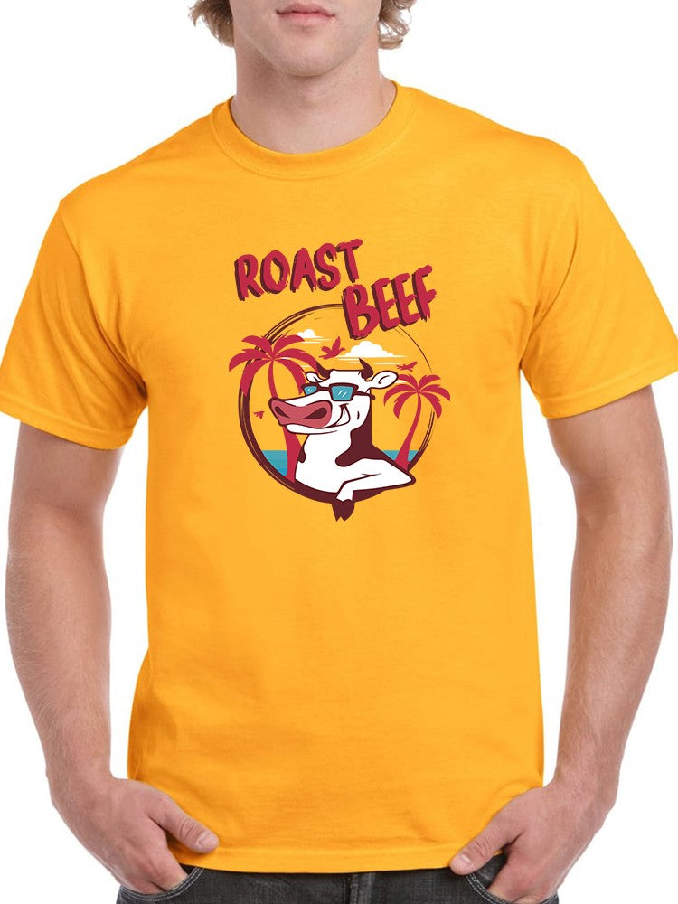 Roast Beef Funny Cow Design Men's T-Shirt