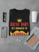 Great Dads, Promoted To Grandpas Men's T-Shirt