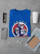 merica: Washington And Franklin Men's T-Shirt