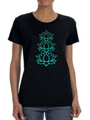 Flowers Neon Style Women's T-shirt