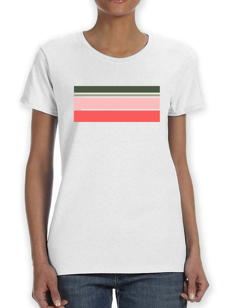 Retro Style Colorful Stripes Women's T-shirt