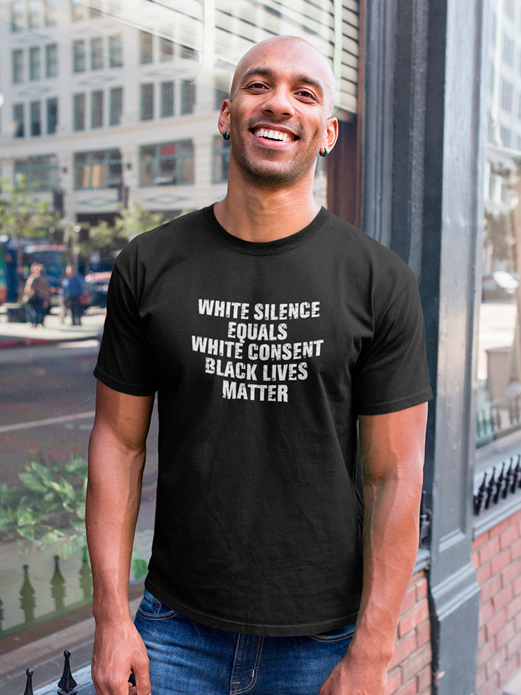 White Silence Quote Men's T-shirt