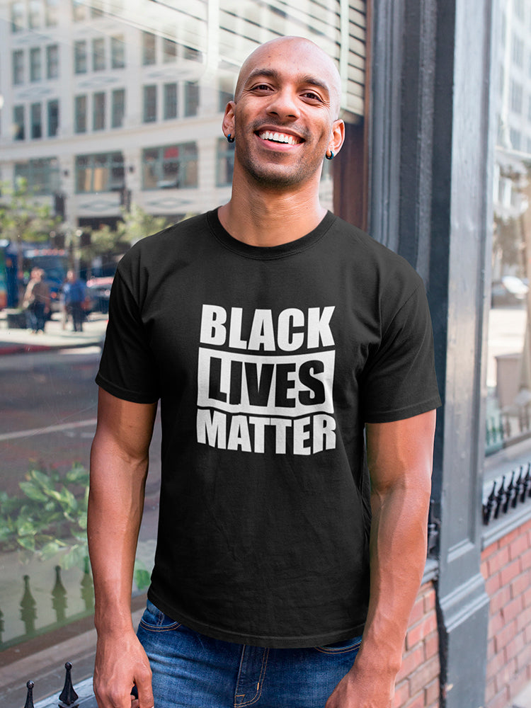 Black Lives Matter Phrase Men's T-shirt