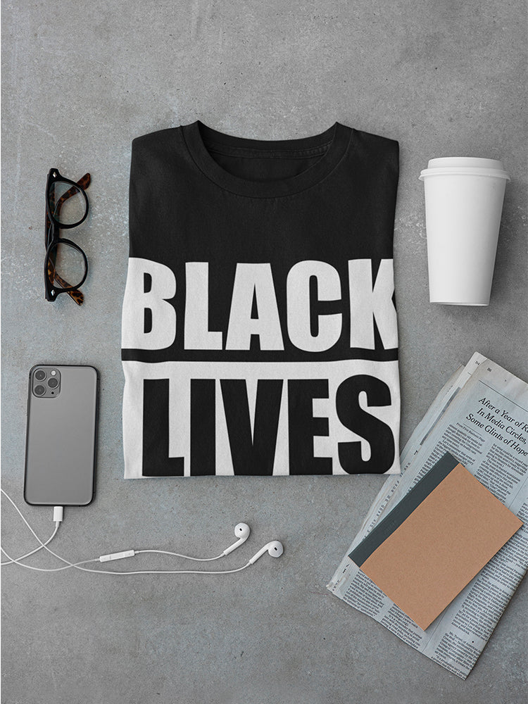 Black Lives Matter Phrase Men's T-shirt