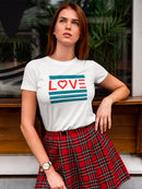 Love  And Stripes Women's T-shirt