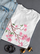 Cute Branch With Petals Women's T-shirt