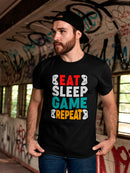 Eat, Sleep, Game, Repeat Men's T-shirt