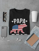 Papa Bear American Flag Shade Men's T-shirt