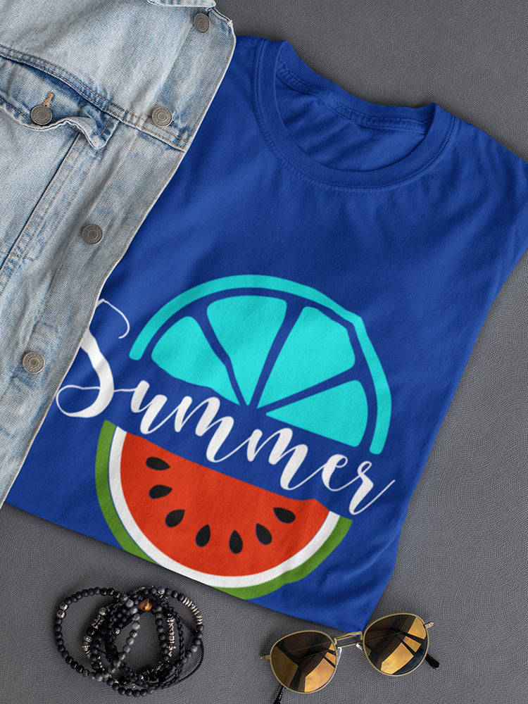 Summer With Tropical Fruits Women's T-Shirt