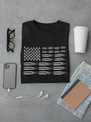 Bullets In Shape Of The Us Flag Men's T-shirt