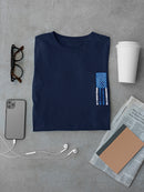 Stars And Stripes Flag, Vertical Men's T-shirt