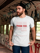 Plastic Bag Thank You Nice Day Men's T-Shirt