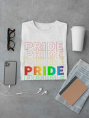 Pride Repeated Colorful Text Men's T-Shirt