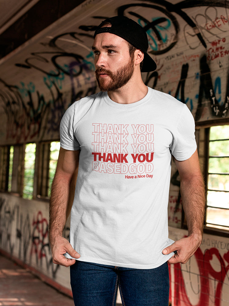 Thank You Basedgod Plastic Bag Men's T-Shirt