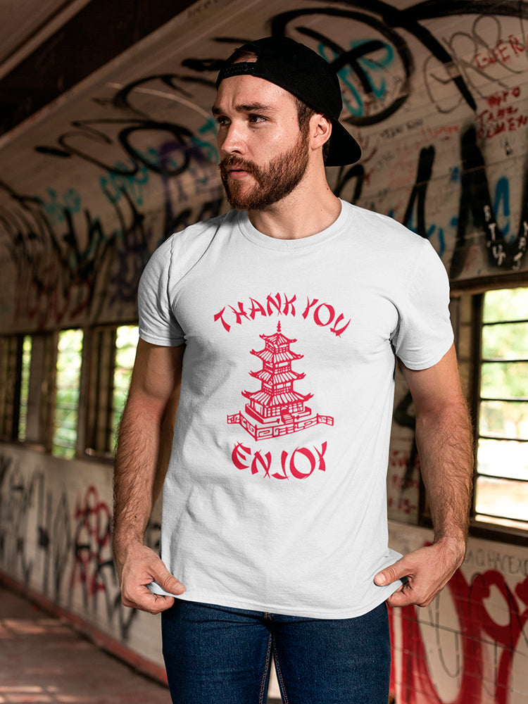 Chinese Food Thank You Enjoy Men's T-Shirt