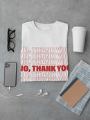 Plastic Bag No, Thank You Funny Men's T-Shirt
