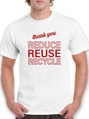 Plastic Bag Recycle Design  Men's T-Shirt
