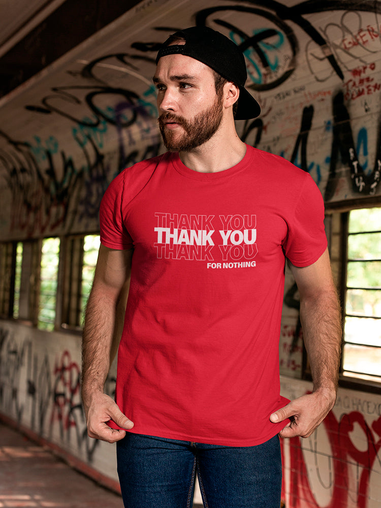 Thanks For Nothing, Plastic Bag Men's T-Shirt