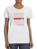 Plastic Bag Anxiety Design  Women's T-Shirt
