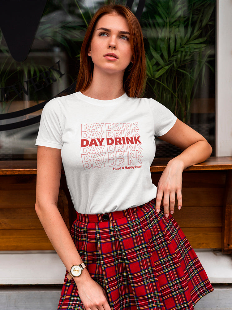 Day Drink Plastic Bag Design Women's T-Shirt