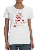 Plastic Bag Roses Nice Day Women's T-Shirt